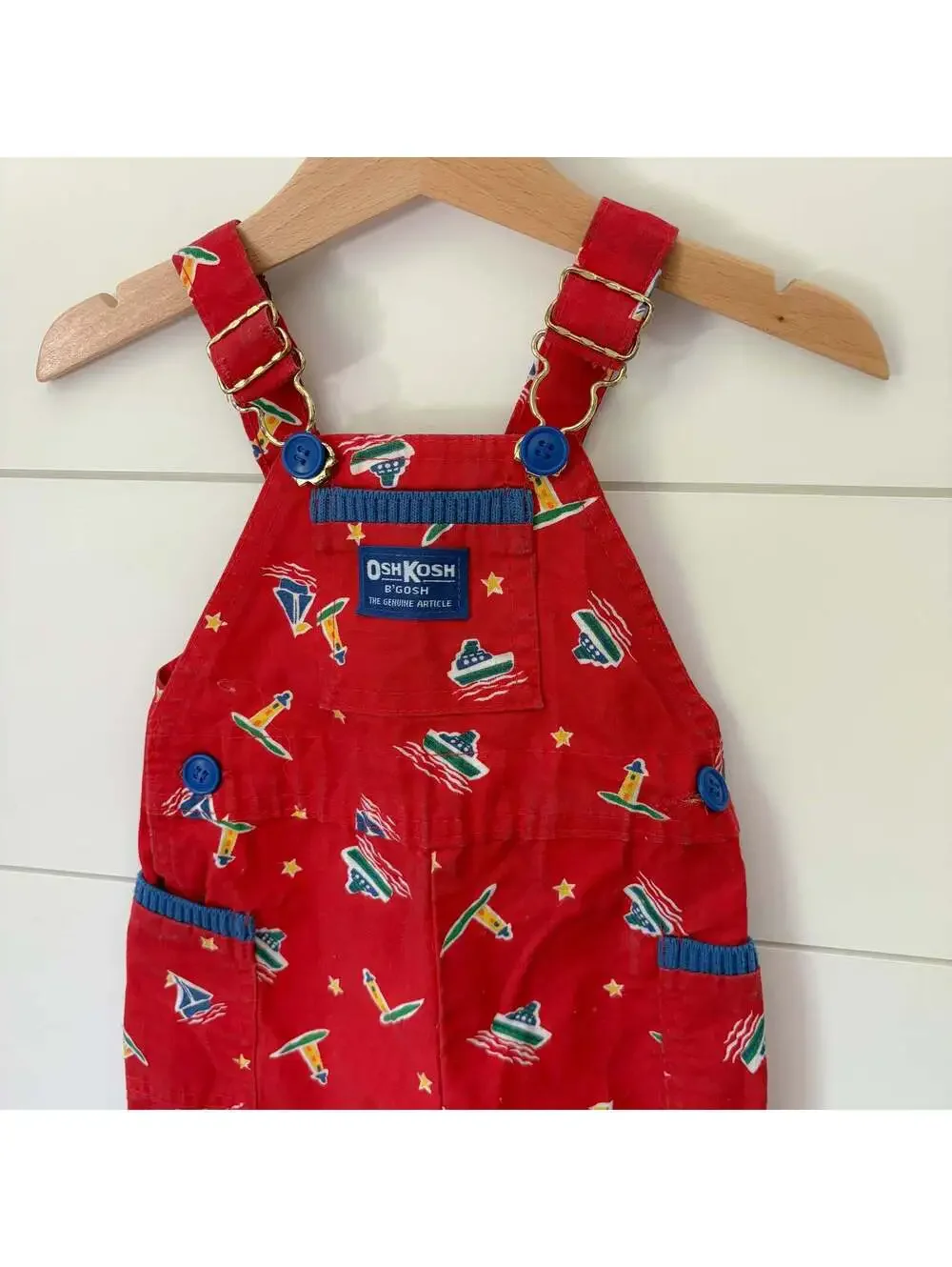 vintage oshkosh nautical overalls